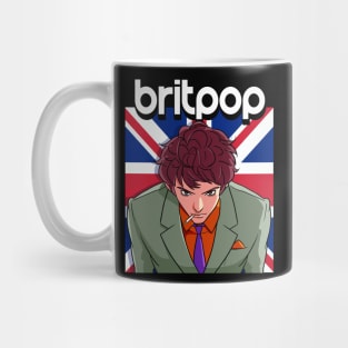 Britpop Mod Suit 90's Pop Rock Guitar Music Lovers Mug